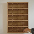 Natural Wood Mug Organizer Shelf